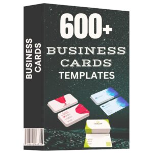 600+ Editable Business Cards Templates Pack