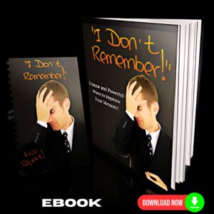 I Dont Remember - eBook