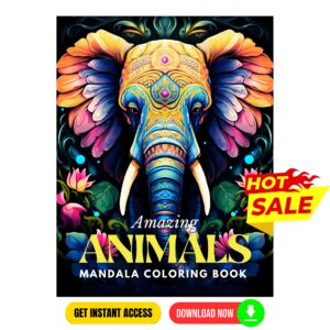 Amazing Animals Mandala Coloring Book